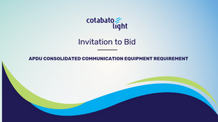 APDU CONSOLIDATED COMMUNICATION EQUIPMENT REQUIREMENT