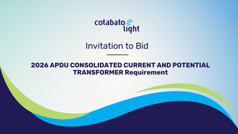 2026 APDU CONSOLIDATED CURRENT AND POTENTIAL TRANSFORMER Requirement
