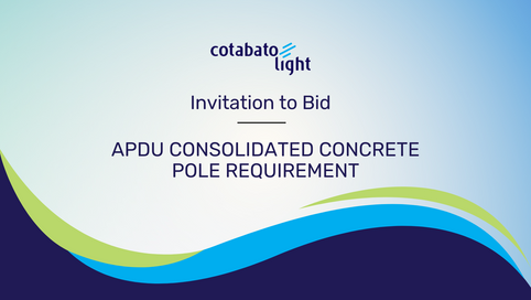 APDU CONSOLIDATED CONCRETE POLE REQUIREMENT
