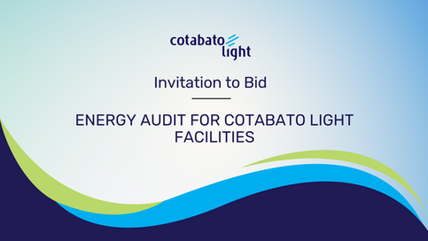 ENERGY AUDIT FOR COTABATO LIGHT FACILITIES
