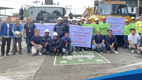 Cotabato Light Lends a Helping Hand to VECO in Typhoon Tino Restoration
