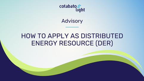 HOW TO APPLY AS DISTRIBUTED ENERGY RESOURCE (DER):