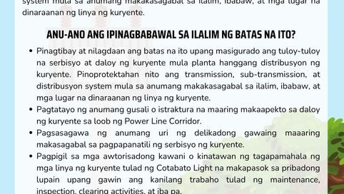 REPUBLIC ACT NO. 11361 ANTI-OBSTRUCTION OF POWER LINES ACT