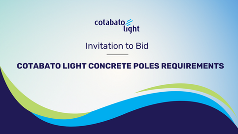 COTABATO LIGHT OF CONCRETE POLES REQUIREMENTS