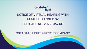 NOTICE OF VIRTUAL HEARING WITH ATTACHED ANNEX "A" : ERC CASE NO. 2022-067 RC                                                                                                       
